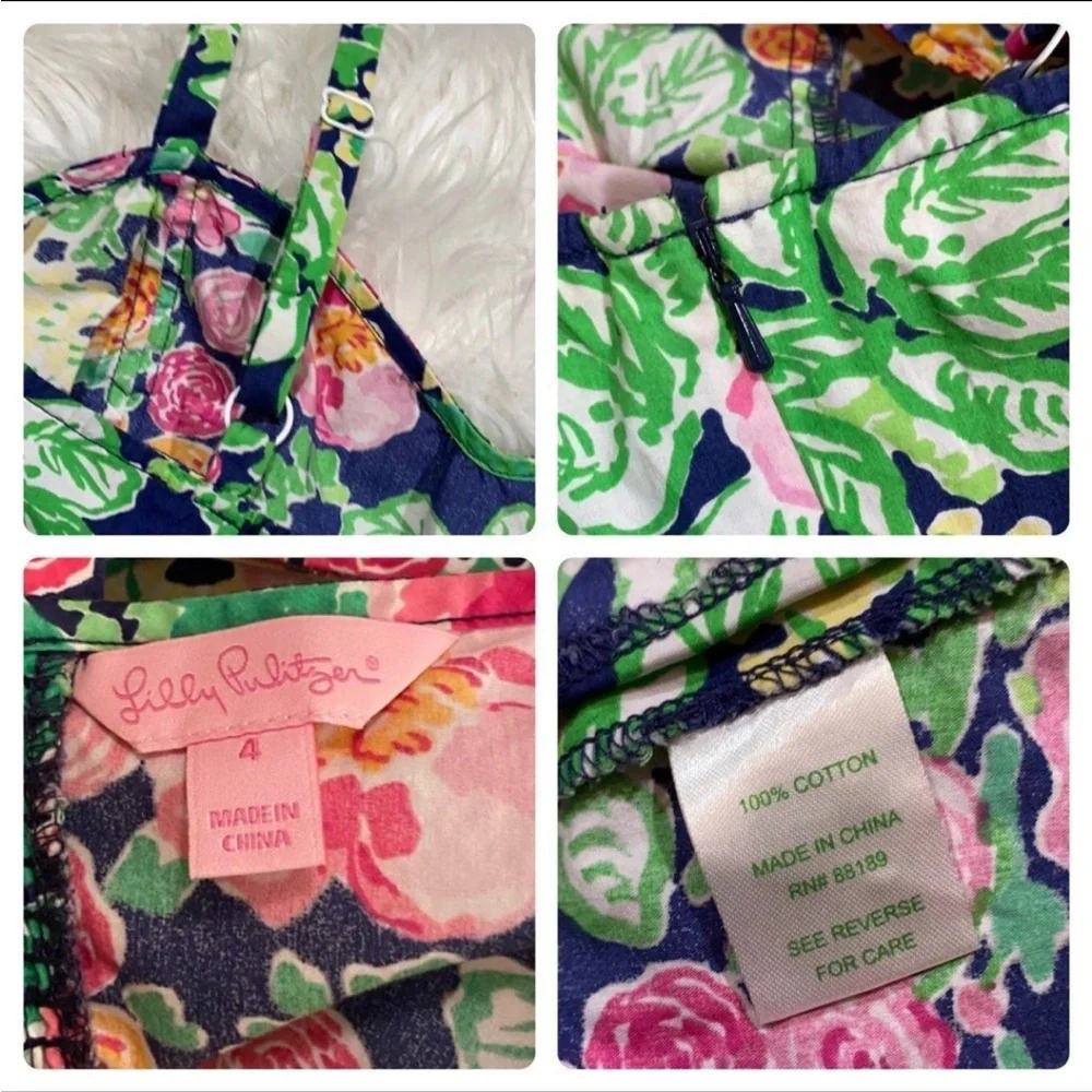 Lilly Pulitzer Gardenia Peplum top sz.4 - Picture 8 of 12